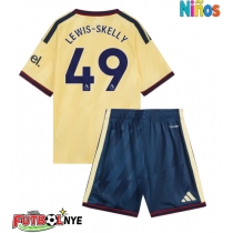 Camiseta Arsenal Myles Lewis-Skelly #49 Tercera Equipación para niños 2026-27 manga corta (+ pantalones cortos)